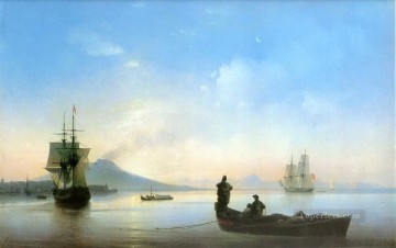 朝のナポリ湾 1843 ロマンチックなイワン・アイヴァゾフスキー ロシア Oil Paintings